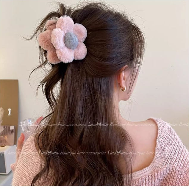 Kẹp Tóc Bông Hoa / Cá Mập Dễ Thương Phong Cách Hàn Quốc Cho Nữ