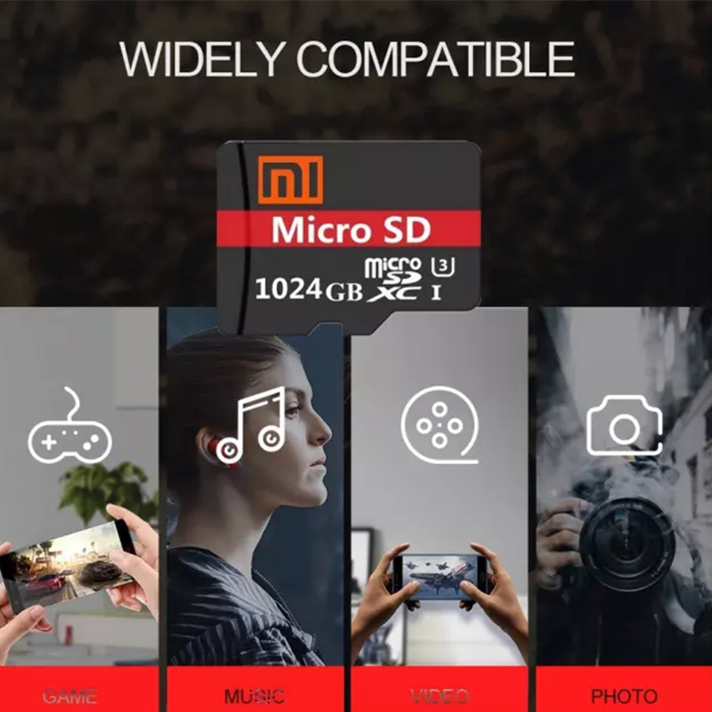 Thẻ Nhớ xiaomi sd 512gb 1tb 16gb 32gb 64gb 128gb 256gb sd / tf Dành Cho Điện Thoại Và Máy Tính a1 class 10