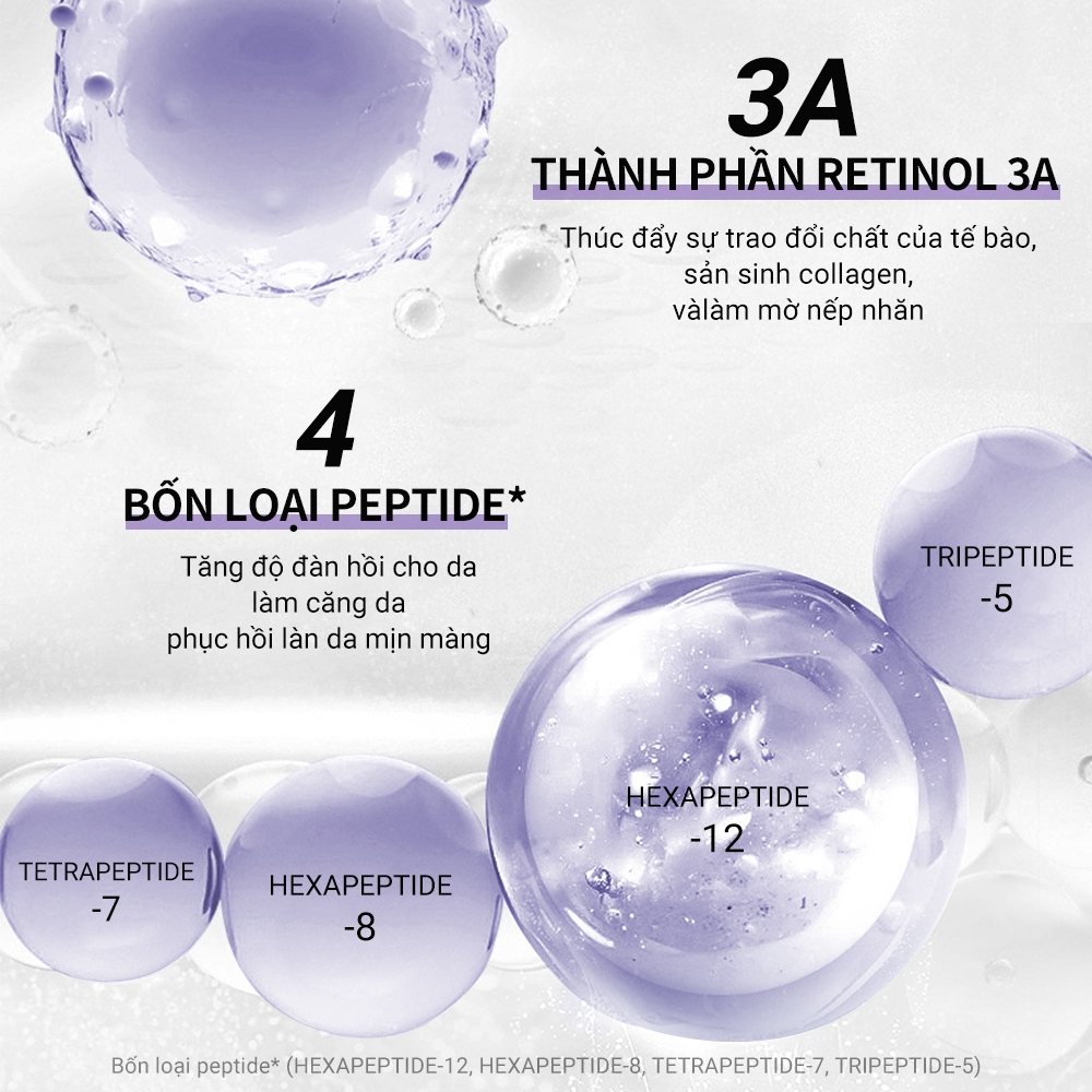 Serum Retinol Lanbena dưỡng ẩm làm mịn nếp nhăn hỗ trợ giảm mụn và làm săn chắc da 15ml