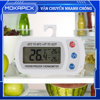 Nhiệt kế kỹ thuật số có giá đỡ / móc treo cho tủ lạnh mokapick