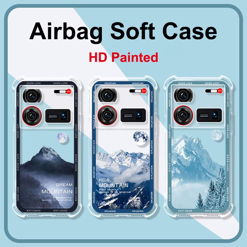 Dành Cho Nubia Z60 Ultra Ốp Lưng Điện Thoại Nubia Play 5G Z60Ultra Trong Suốt Túi Khí Silicon Mềm Bả