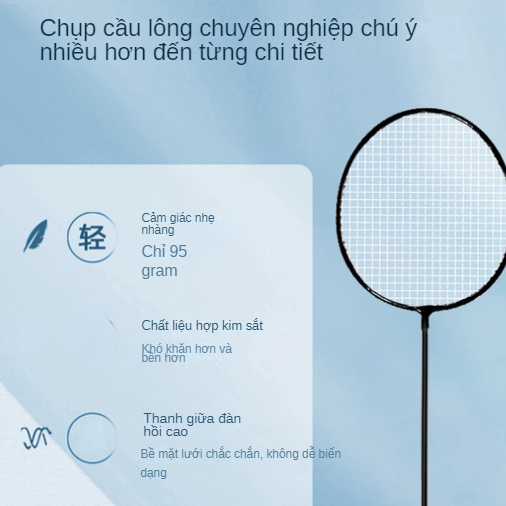 Vợt Cầu Lông Bằng Đơn Bằng carbon Siêu Nhẹ 3u Cho Người Mới Bắt Đầu
