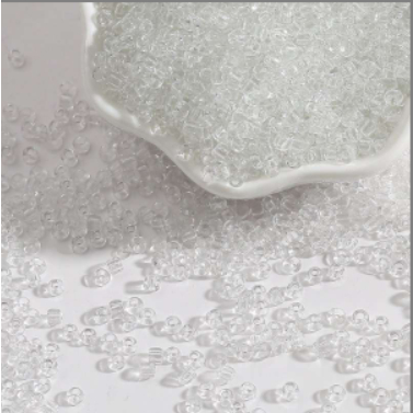 Chuỗi Hạt Cườm Xỏ Lỗ 2 / 4mm Trong Suốt Dùng Để Làm Trang Sức Thủ Công