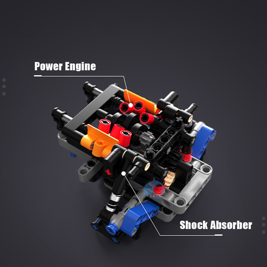 Leyu moc Bộ Đồ Chơi Xây Dựng Mô Hình Xe Hơi sun god evo race Làm Quà Tặng Sinh Nhật Cho Bé Trai
