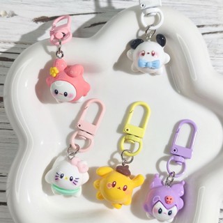  👾miua Móc khóa xe hơi hình Sanrio Hello Kitty Kumamon Melody đáng yêu 