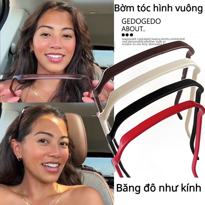 Cài Tóc Vuông Vô Hình Thời Trang Mùa Hè Mới Cho Nam Nữ