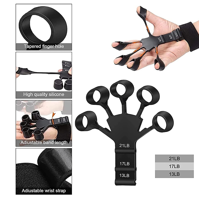Ntvn 1pc finger gripper bệnh nhân tăng cường bàn tay guitar thiết bị đào tạo uốn cong và mở rộng ngón tay người huấn luyện sức bền kháng oik