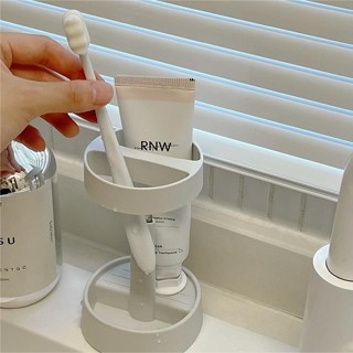 Kệ bàn chải đánh răng điện di động ins dành cho trẻ em đi học Giá đỡ bàn chải đánh răng có kính tích hợp