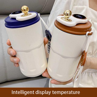 bình giữ nhiệt 420ml Cốc Uống Cà Phê Giữ Nhiệt Bằng Thép Không Gỉ 316 ly giữ nhiệt Hiển Thị Nhiệt Độ Cao Sang Trọng