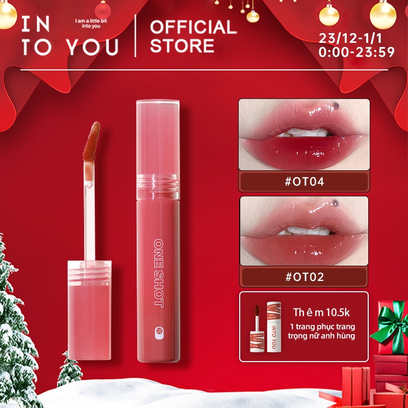 INTO YOU Son tint bóng bền màu lâu trôi cho đôi môi căng mọng