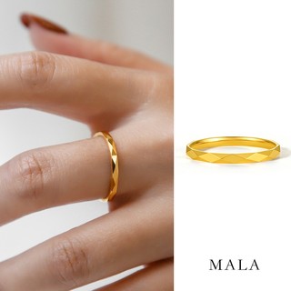 Nhẫn Thép Titan Mạ Vàng 18k Đính Kim Cương Sang Trọng Cho Cặp Đôi