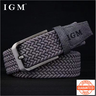 Thắt Lưng Bện Dây Vải Canvas Co Giãn Không Xốp Phong Cách Quân Đội Trẻ Trung Cho Nam