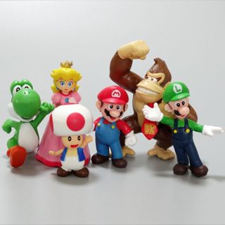 6 Cái / bộ Trò Chơi 4-7cm Super Mario Bros.Donkey Kong Luigi Yoshi Peach Mario Bowser Koopa Q Phiên Bản PVC Nhân Vật Hành Động Mô Hình Đồ Chơi Búp Bê