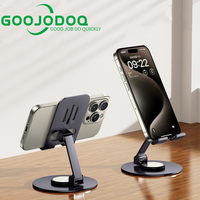 Giá đỡ điện thoại máy tính bảng Goojodoq ipad kim loại siêu mỏng trục xoay 360° gấp gọn tiện dụng Được làm bằng thép carbon