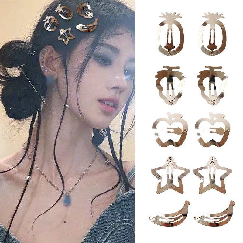 Kẹp Tóc Mái bb y2k dopamine Nhiều Màu Sắc Ngọt Ngào Dễ Thương Cho Bé Gái