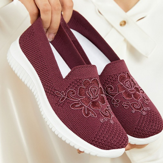 Giày Búp Bê Vải Thêu Họa Tiết Phong Cách Bắc Kinh Cổ Điển Mới 2023 Cho Nữ