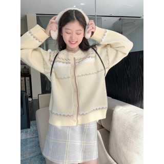 SHISHI Áo Len áo khoác cardigan Stylish Minimalist Phong cách Popular WMY23B02ZN