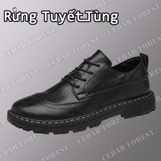 SHANMUSENLIN  Giày Da Nam Phong Cách Doanh Nhân Sang TrọngGiày nam Thể thao Thư giãn Thời trang