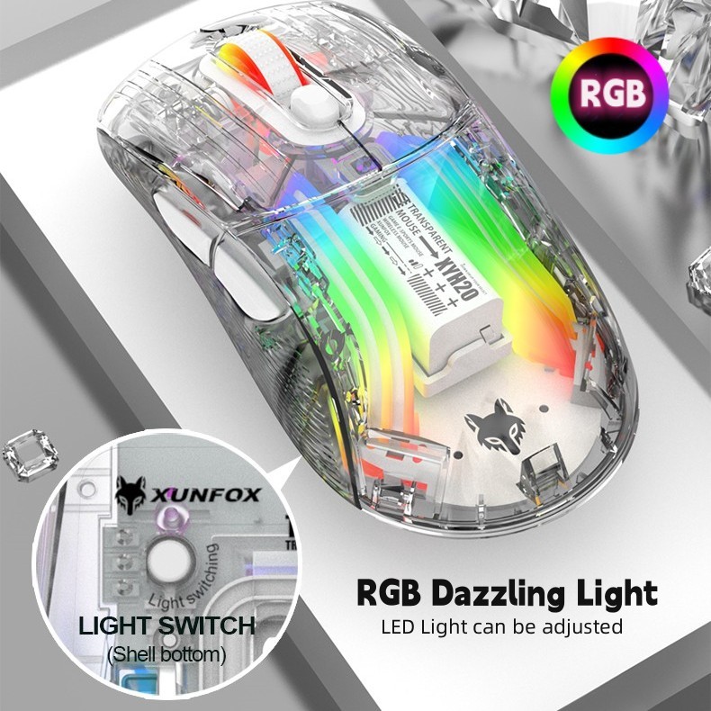Chuột Máy Tính xyh10 / xyh20 rgb 7Kypi 2400 bluetooth / 2.4ghz Có Dây usb Cho laptop pc mac