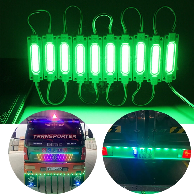 5 / 10 / 20 chiếc Đèn LED COB Mô-đun DC12V hoặc DC24V Đèn cảnh báo siêu sáng (9 màu để bạn chọn, mang lại DIY Trang trí xe buýt / xe tải / ô tô / xe máy)