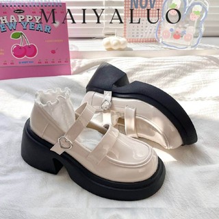 Giày MAIYALUO FLF23C0CPL 50Z231215 đế cao xinh xắn tinh tế cho nữ