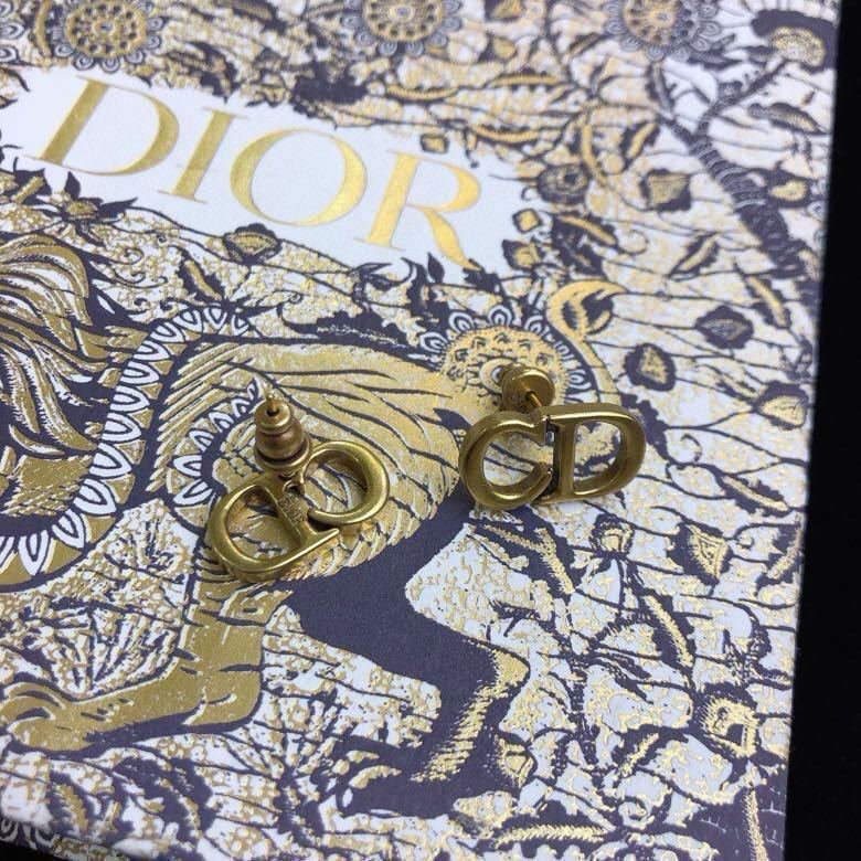 Dior Bông Tai Hình cd Phong Cách retro Đơn Giản