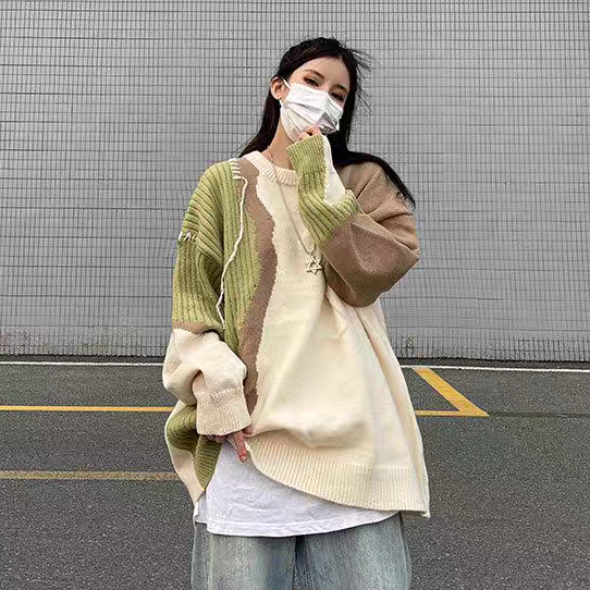 Áo len KYUSHUAD tay dài phong cách harajuku thời trang