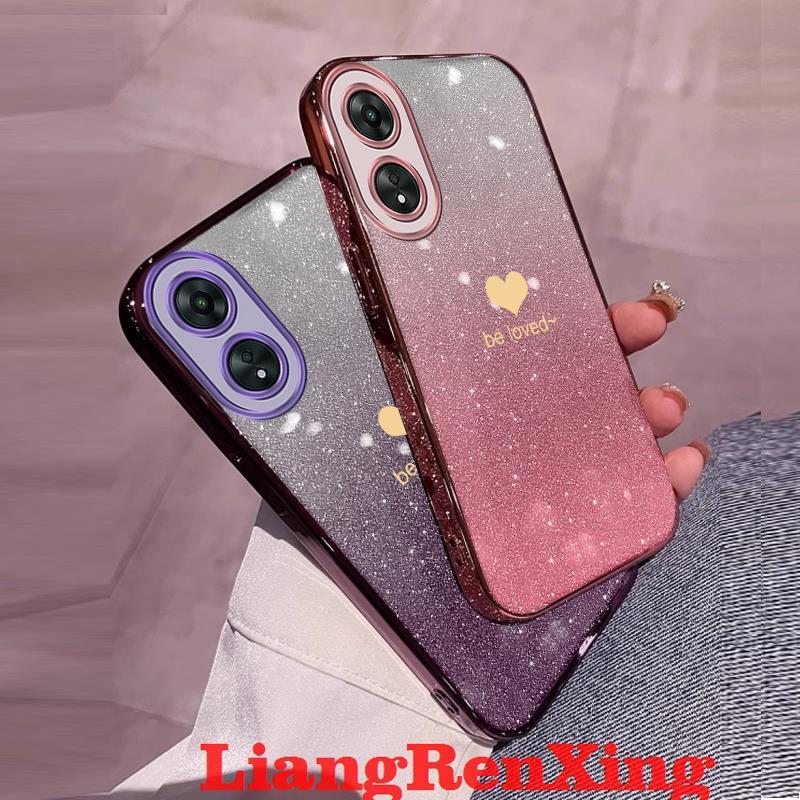 ốp lưng Ốp Điện Thoại Silicon Mềm Chống Sốc Lấp Lánh Cho oppo a17 oppo a17k 5g 2022 sfax01 đẹp viền vuông cute