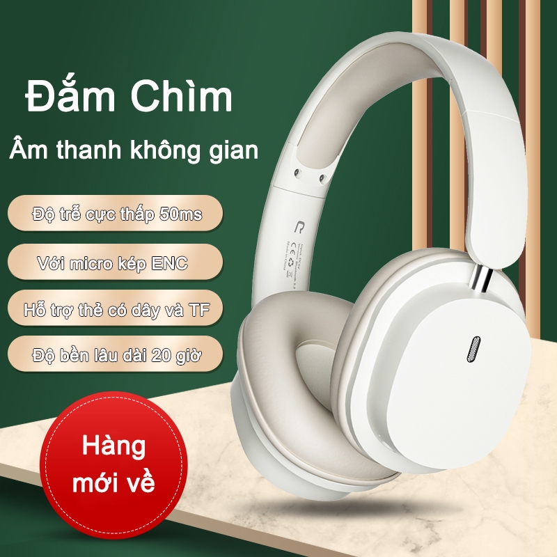 Tai Nghe Bluetooth 5.3 Không Dây T2 Cuộc Gọi Thoại HD Hỗ Trợ Kết Nối Có Dây Và Phát Lại Thẻ Onikuma Di động Và Có Thể Gập Lại âm thanh HiFi