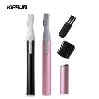  Kiprun Máy Tông Đơ Lông Mày Điện Nữ Dao Cạo Mặt Chính Xác Máy Cạo Râu Mini Hoạt Động Bằng Pin Nhỏ Tẩy Lông Mặt Có Lược Dụng Cụ Tẩy Lông Cá Nhân Cho Mặt Cổ Fuzz Môi Cơ Thể Chân 