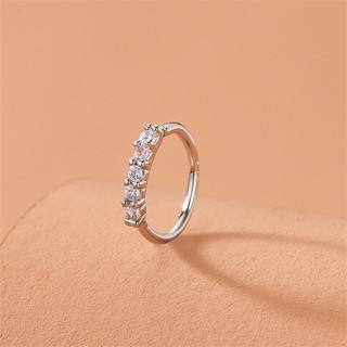 1 Chiếc Nhẫn Mũi Đính Đá zircon Thời Trang