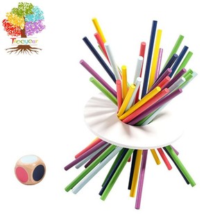 Đồ chơi Montessori Trò chơi gia đình vui nhộn dành cho trẻ em và người lớn - Rèn luyện thăng bằng & kiên nhẫn - Đồ chơi gậy gỗ dành cho các trò chơi trẻ em sáng tạo