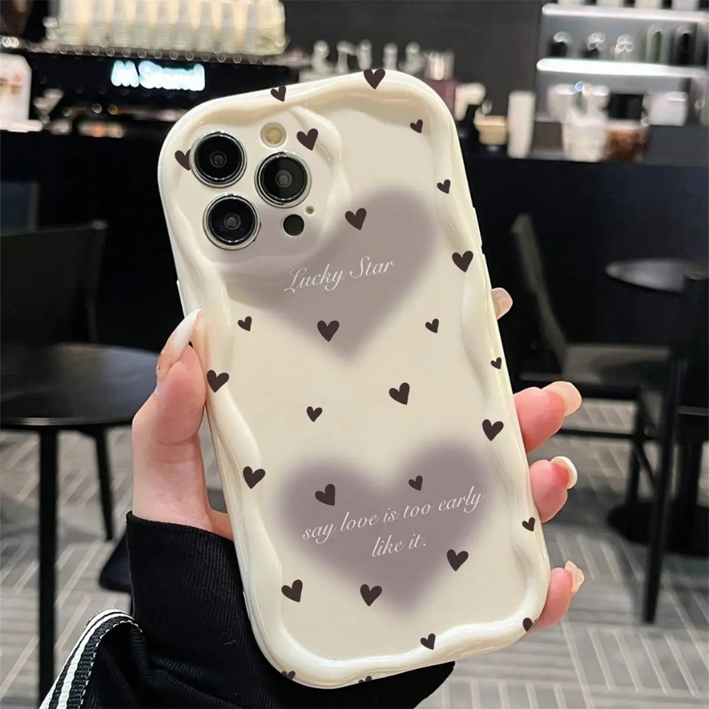 Ôp Điện Thoại Silicon Dẻo Trái Tim Gợn Sóng 3d Cho samsung galaxy s23 s20 fe s21 s22 plus s23 ultra a71 a72 a73 j7 prime Ốp