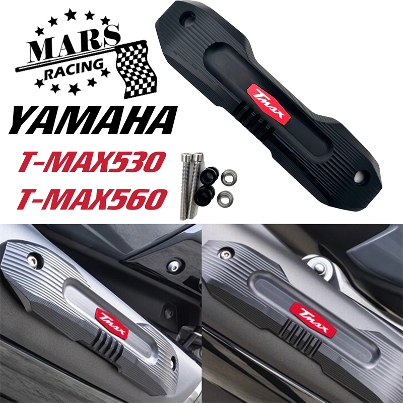 Xe gắn máy khí thải bảo vệ bảo vệ trang trí bảo vệ chống nóng ống giảm nhiệt bao gồm phù hợp YAMAHA T-max TMAX530 SX DX 2017-2019 TMAX560 2020 2021 2022 2023