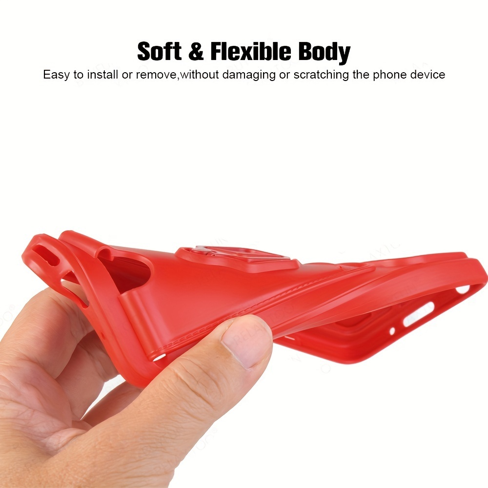 Vivo Y36 Y35 Y16 Y22S Y20S Y11S Y12S Y02S Tay áo bảo vệ mềm đa chức năng với khung và khe cắm thẻ