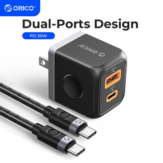 Orico bộ dây cáp sạc nhanh usb c 20w 2.4a cho iphone ipad type-c phích cắm us