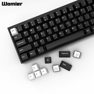 Womier 168 Phím Double Shot PBT Keycaps WOB BOW Key Cap Classic Cherry Profile Keycap cho bàn phím game thủ cơ khí