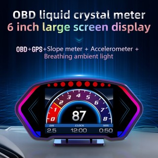 Đồng hồ đo tốc độ hud p3 màn hình màu 6-inch cho xe hơi