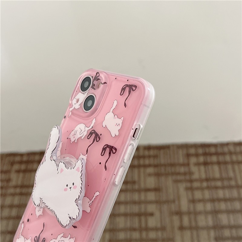 Ôp Điện Thoại Dẻo Họa Tiết Hoạt Hình Chú Mèo Đeo Nơ Dễ Thương Cho iphone15promax i14promax i12 pro max / i11 ip15 / 13pro Ốp