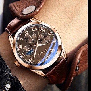 Đồng Hồ analog Máy quartz Dây Da new copule
