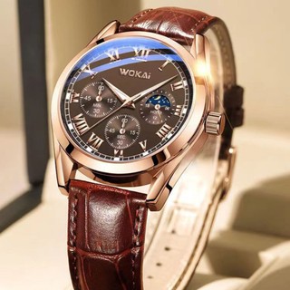 Đồng Hồ analog Máy quartz Dây Da new copule