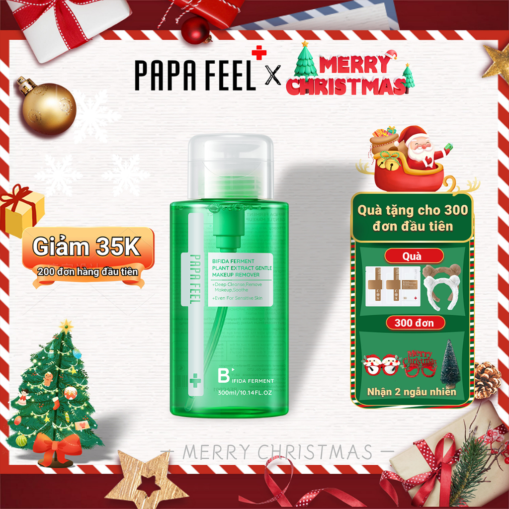 PAPA FEEL Nước tẩy trang 300ml cho da mụn nhạy cảm