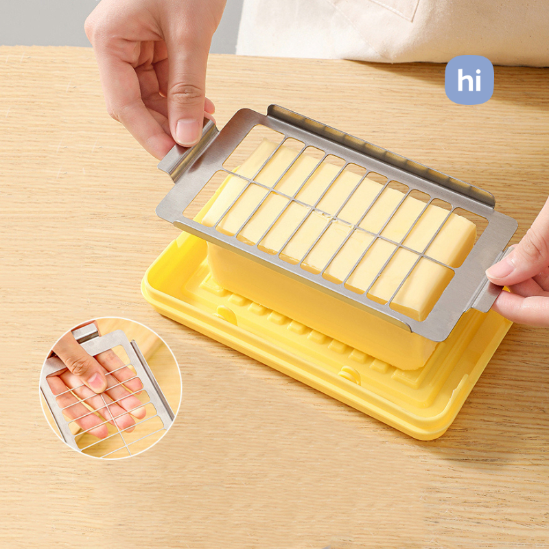 Hộp Cắt Lát Bơ Phô Mai Đông Lạnh Đa Năng Bằng Thép Không Gỉ