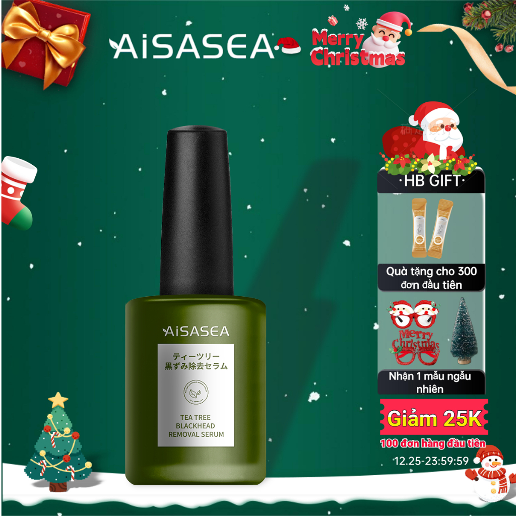 AISASEA Mặt nạ giảm mụn đầu đen/trắng làm sạch sâu (WITH FREE PAPER 100PCS)Cây chè Serum