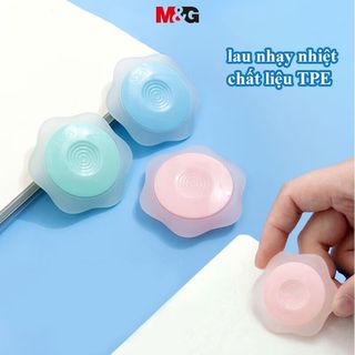 M&g gôm tẩy bút tẩy mực nước nóng hình lục giác bằng cao su màu kẹo ngọt có thể tẩy được