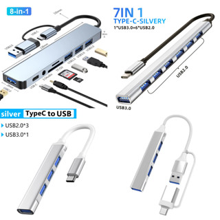 Hub Bộ Chia 6 Cổng USB 3.0 Type C Cho Laptop Máy Tính