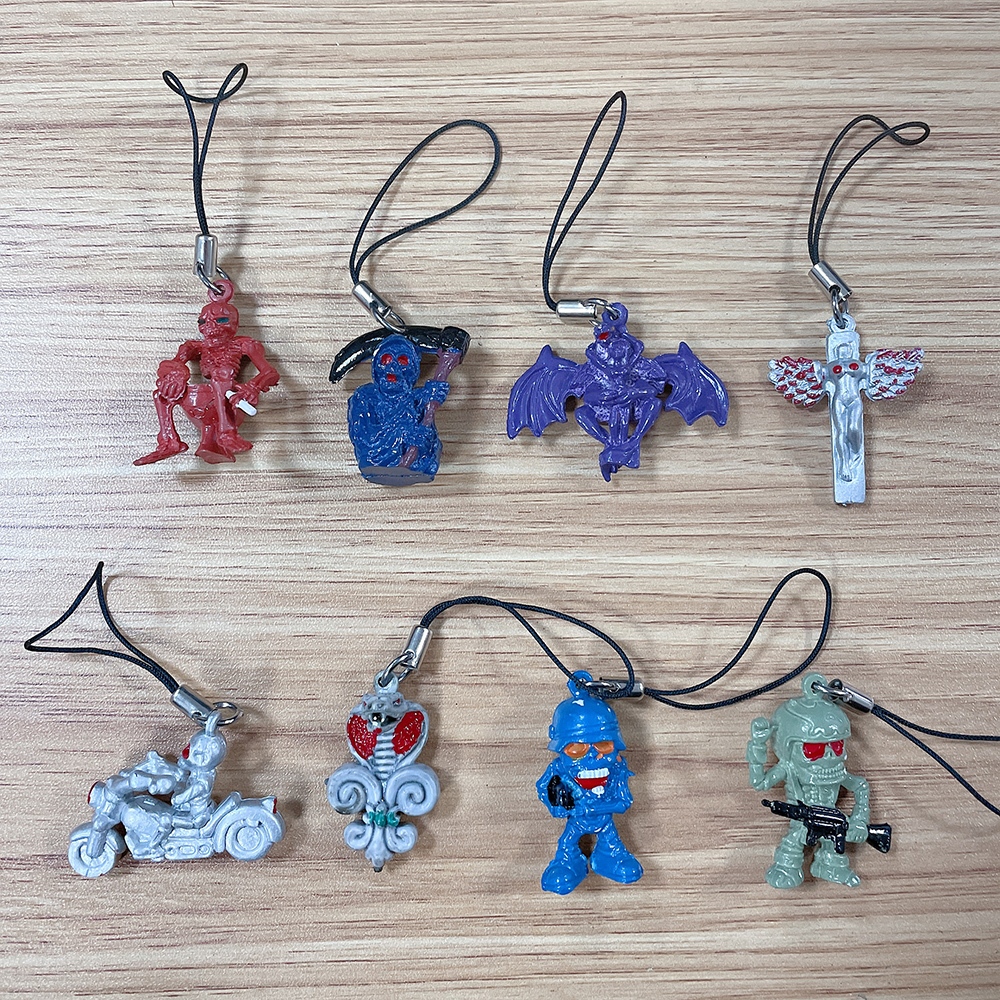 Set 8 Móc Khóa Hợp Kim Hình Bộ Xương Thời Trang Nam Nữ