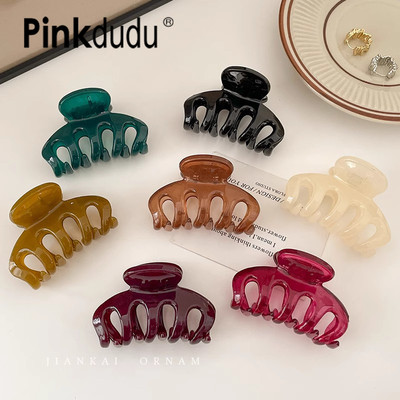 Pinkdudu Kẹp Tóc Trang Trí Hình Cá Mập Bí Ngô Cá Mập Bằng Nhựa resin Thời Thượng Thanh Lịch Dành Cho Bạn Nữ pd1808