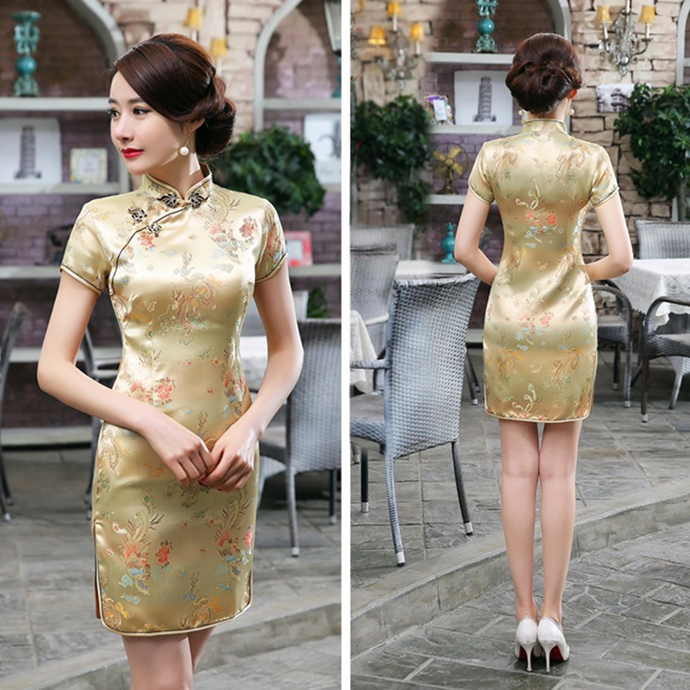 Sườn xám Trung Hoa xinh xắn dành cho nữ