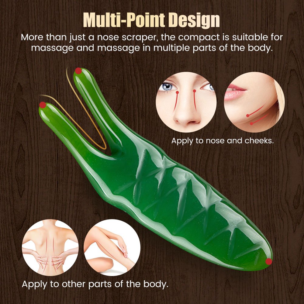 Dụng Cụ Mát Xa Nâng Mũi Hình Chữ Y Bằng Nhựa Resin